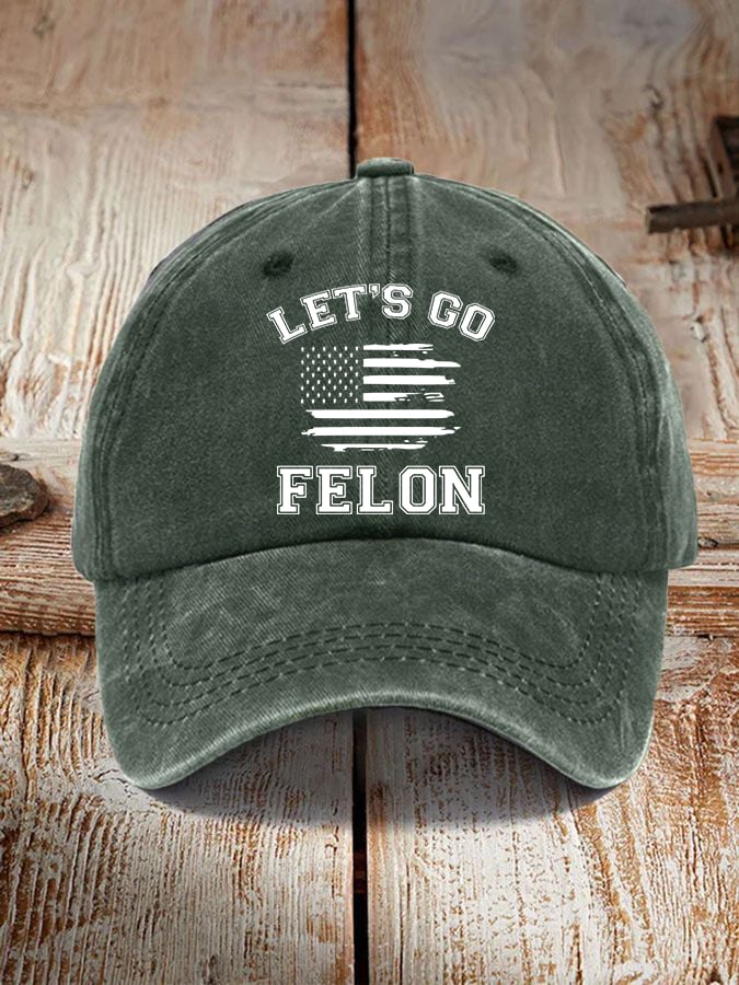 Let's Go Felon Printed Casual Unisex Hat