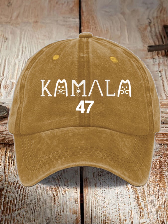 Female kamala general election general washed and distressed hat