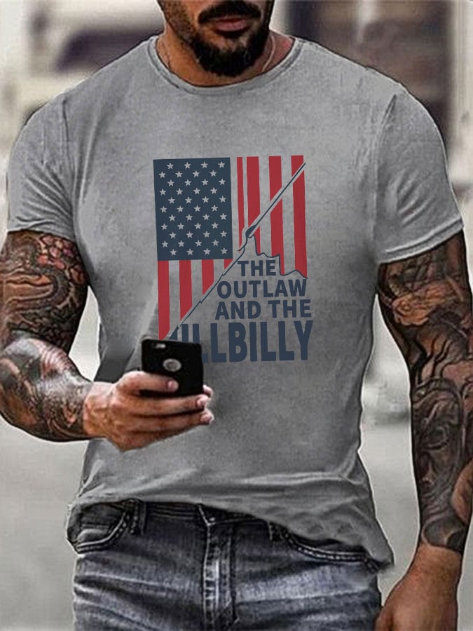Men's "The Outlaw and The Hillbilly" Print T-Shirt