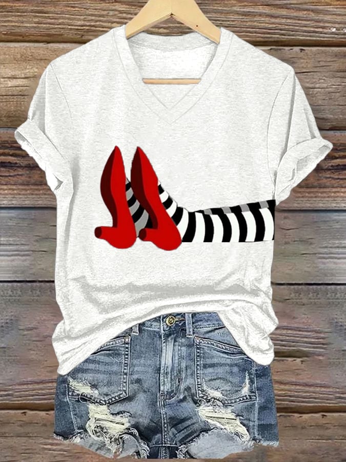 Women's Halloween Printed Casual T-Shirts