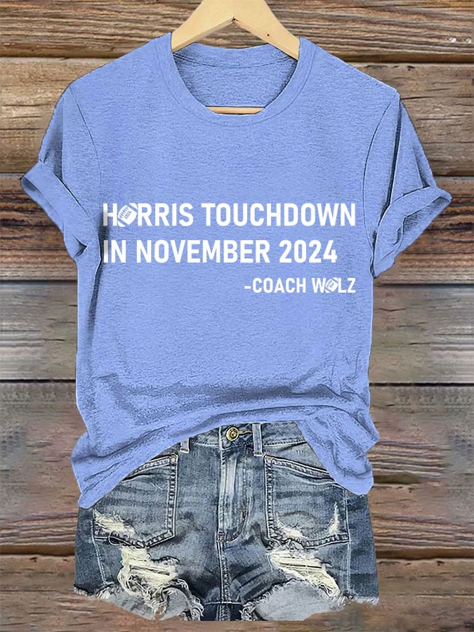 Women's TOUCHDOWN IN NOVEMBER Printed T-shirt
