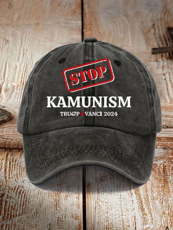 Stop Kamunism Print Hat