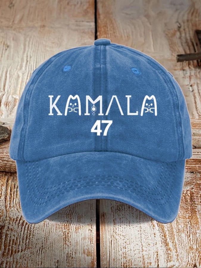 Female kamala general election general washed and distressed hat