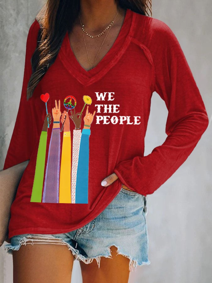 Women'S We The People Peace Printed T-Shirt