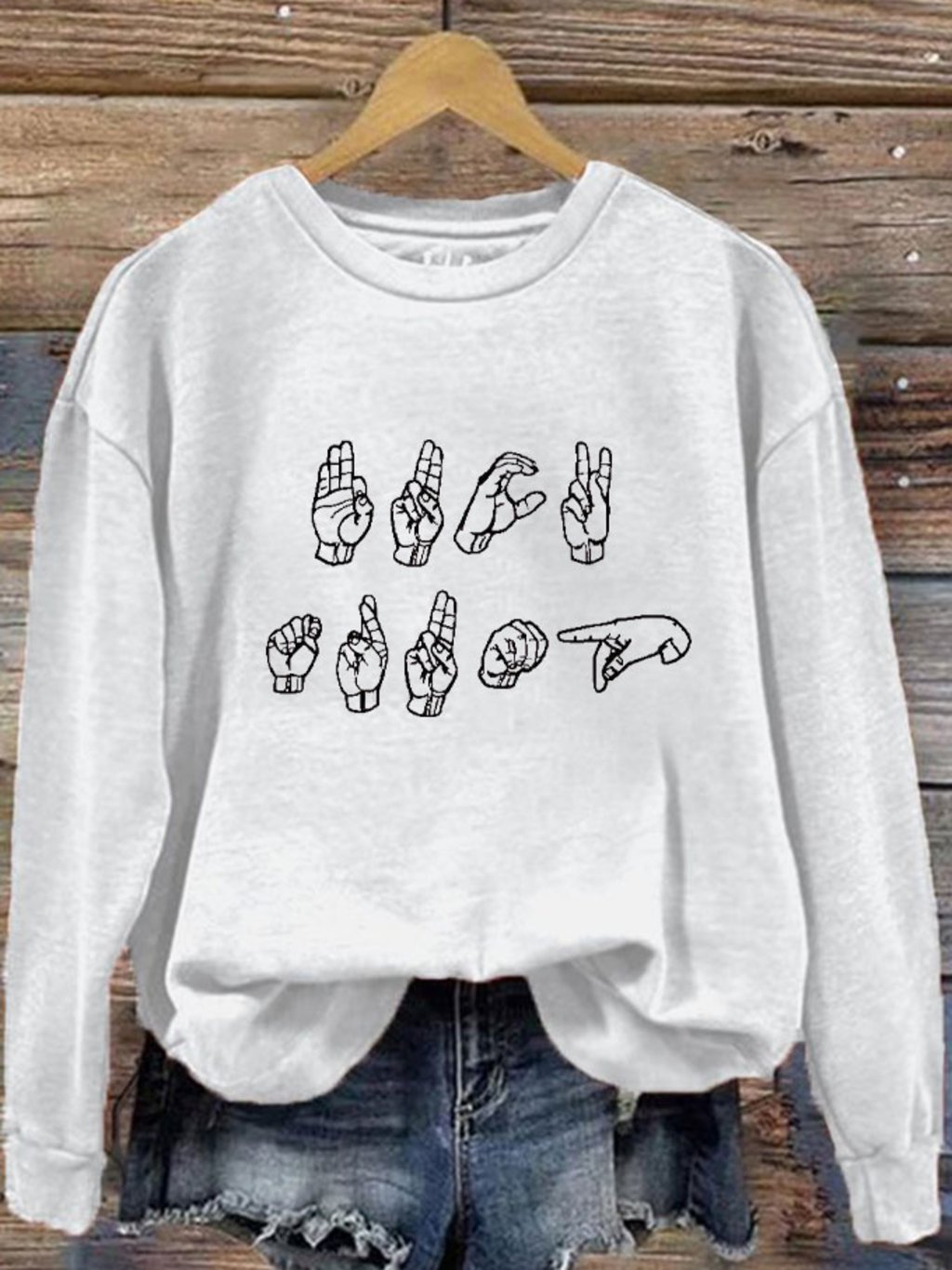 Women's Anti-Orange Printed Sweatshirt