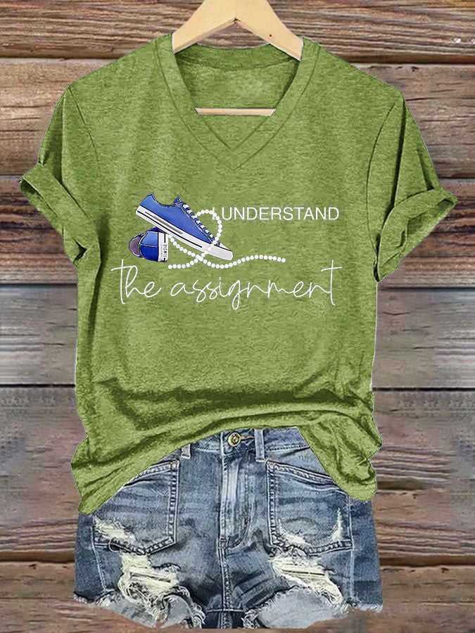 Women'S I Understand The Assignment Printed T-Shirt