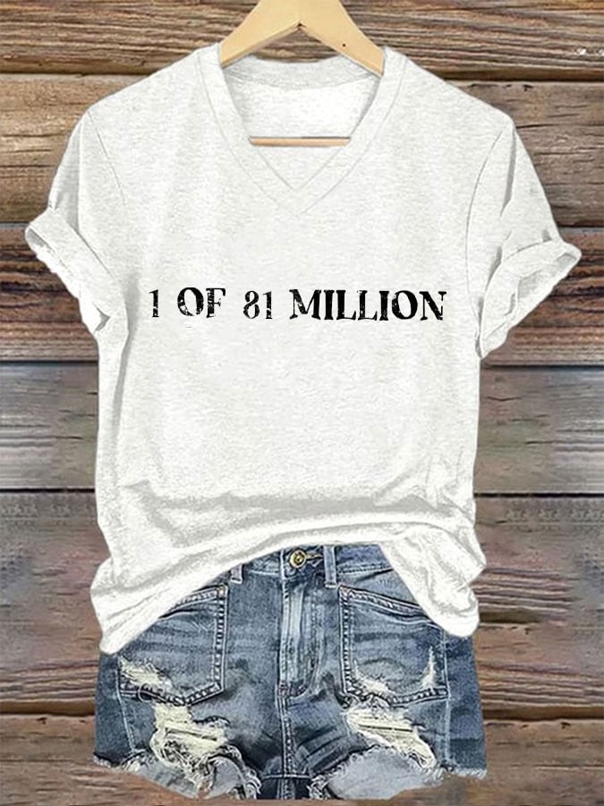 Women's 1 of 81 Million Print T-Shirt