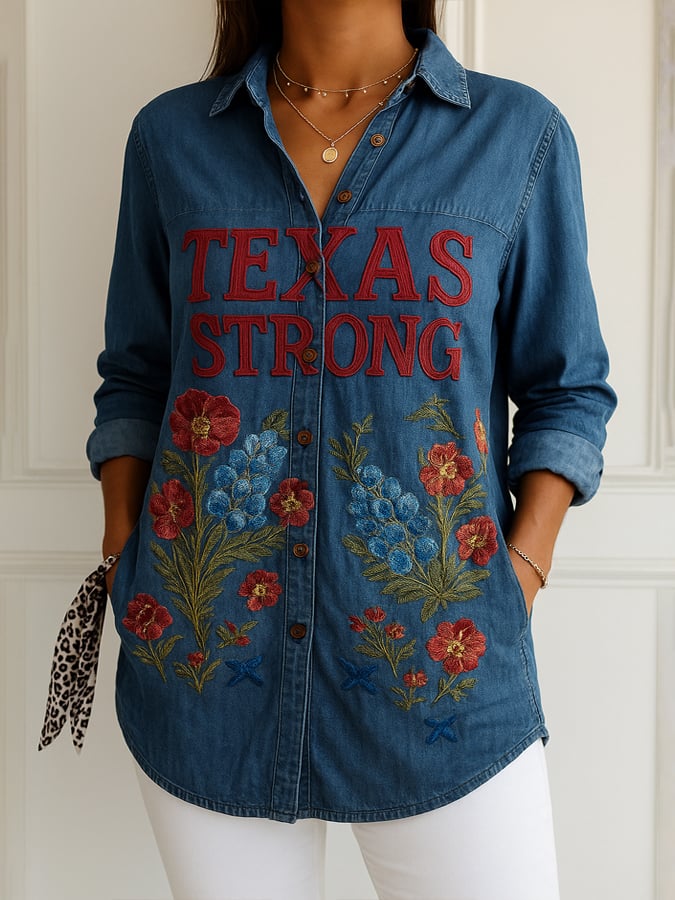 Women's Texas Strong Printed Shirt