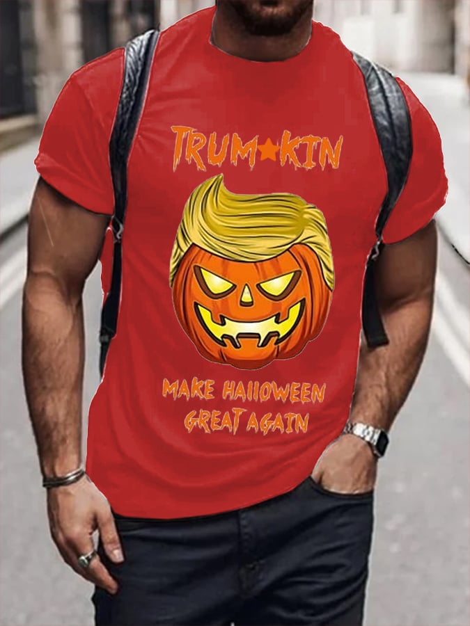 Men's 45-47 printed casual T-shirt