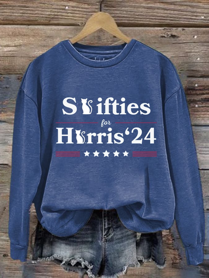 Women's kaml..printed round neck sweatshirt