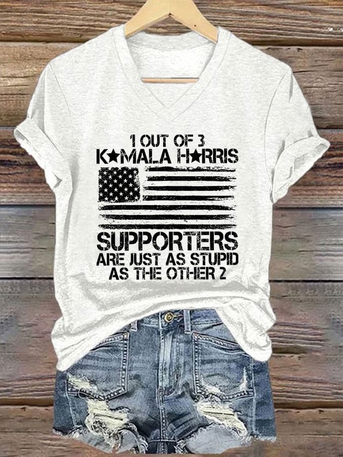 Women's 1 Out Of 3 KH Supporters Are Just As Stupid As The Other 2 Print T-shirt