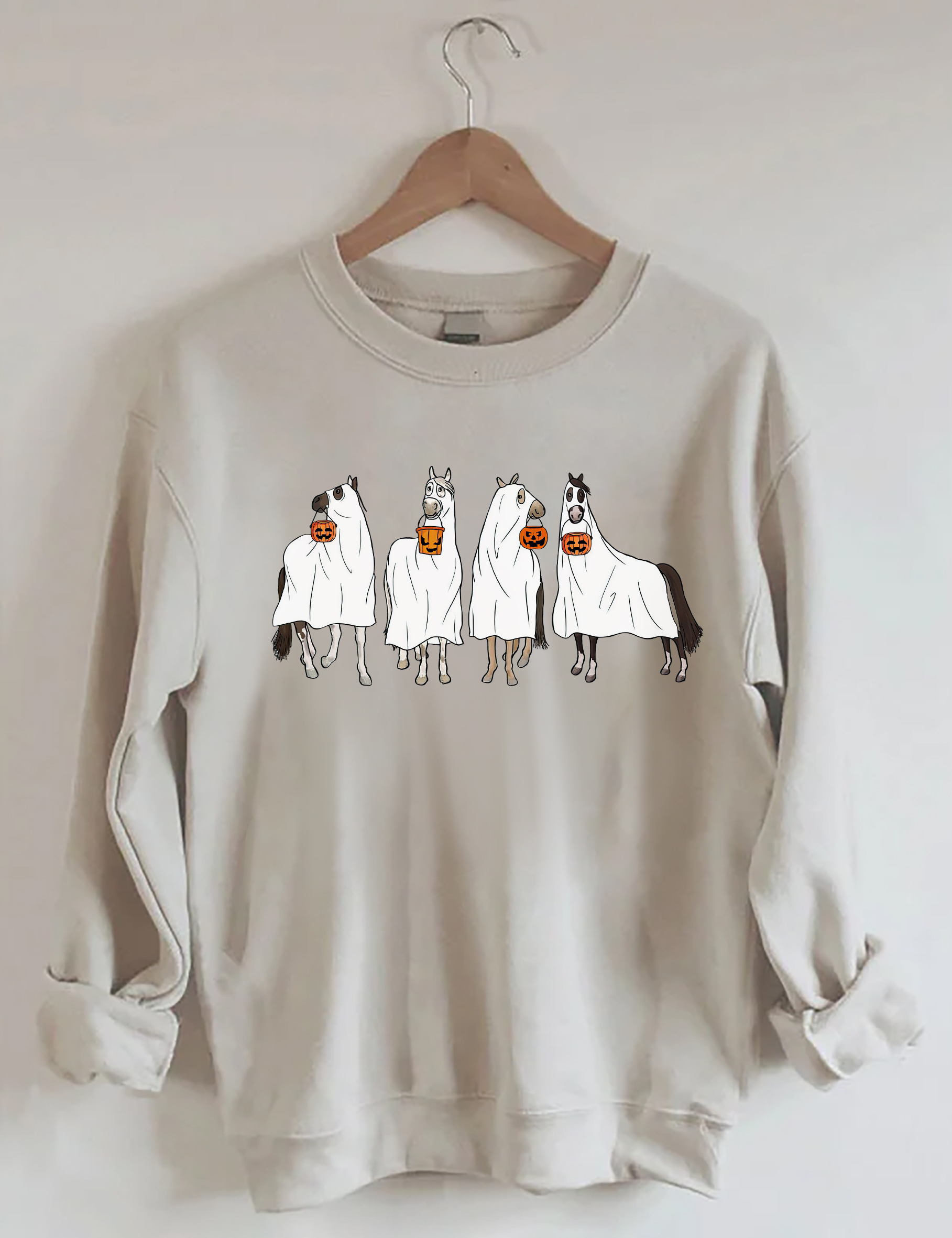 Halloween Horse Ghost Sweatshirt