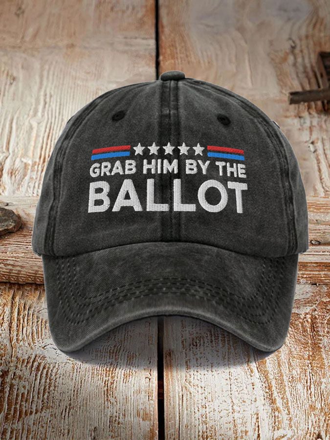 Grab Him By The Ballot Printed Casual Unisex Hat