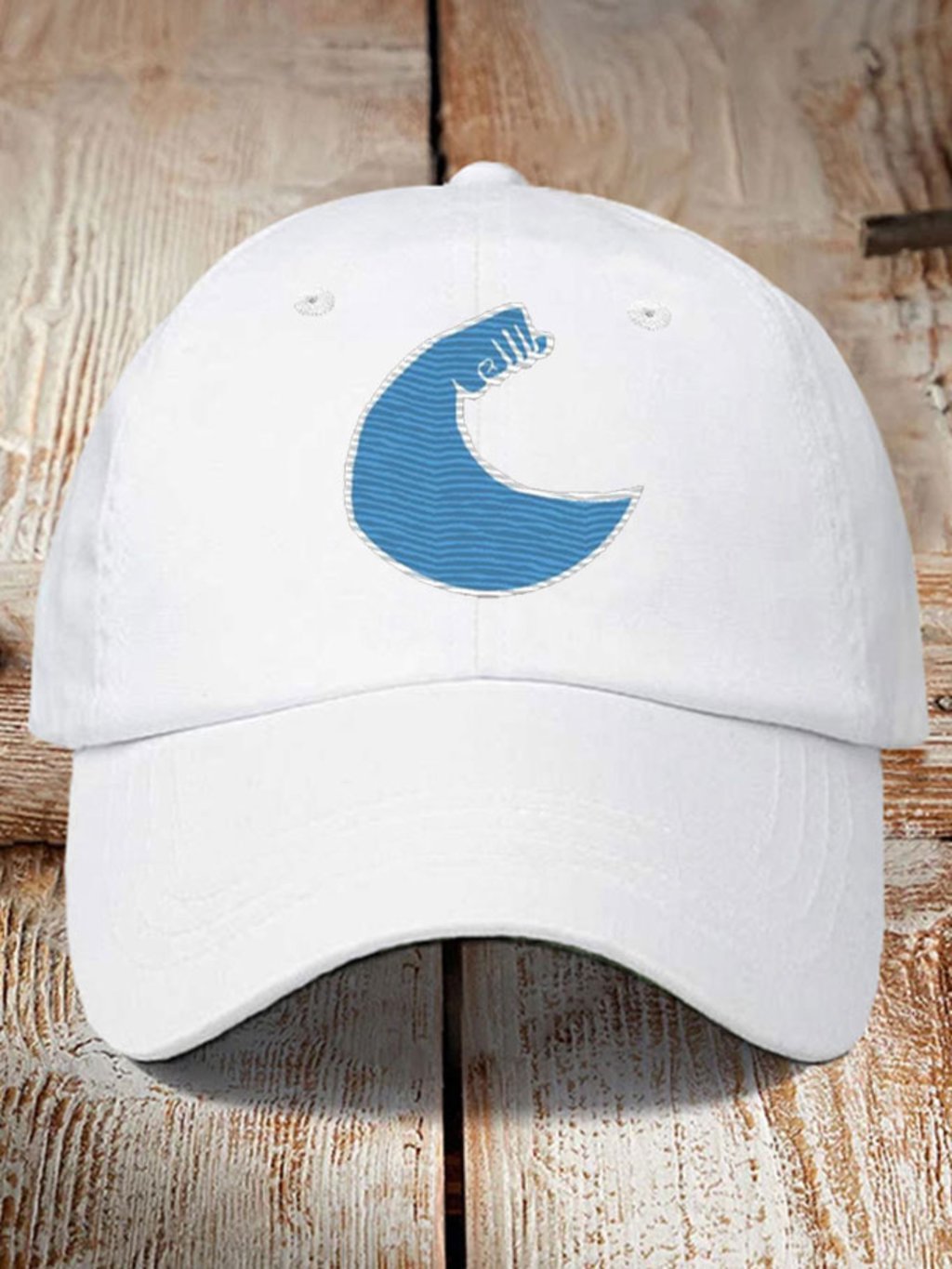 Unisex Blue Wave Strength Printed Hat