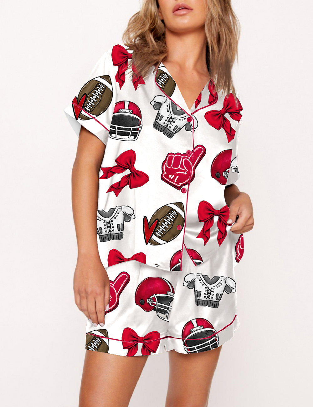 Women's Coquette Football Pajama Set