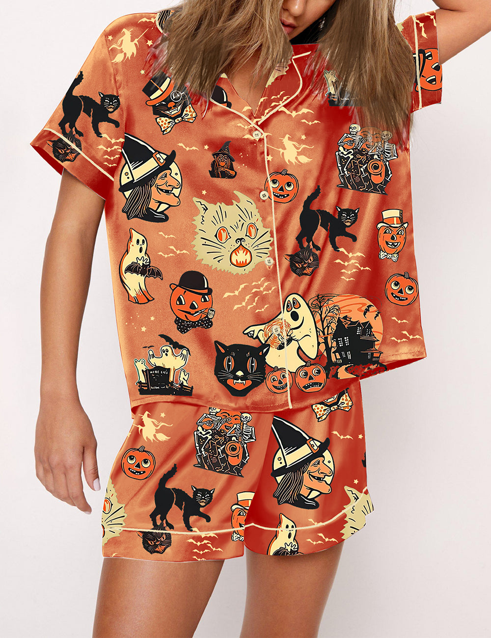 Women's Long Live Halloween Pajama Set