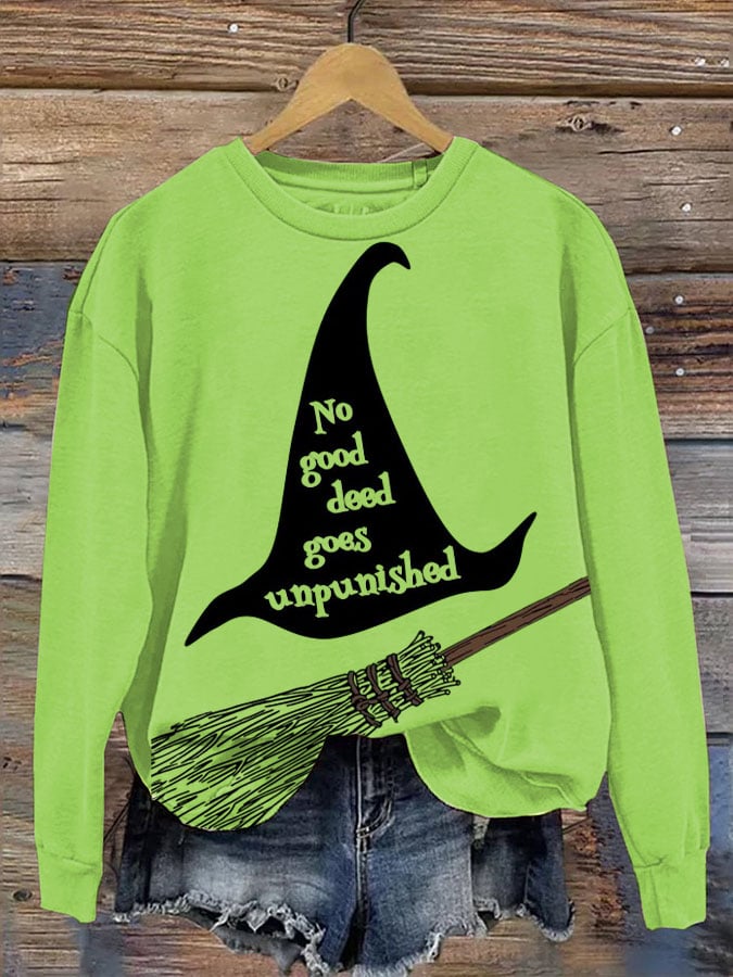 Women's Halloween Printed Casual Sweatshirt