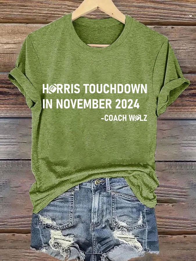 Women's TOUCHDOWN IN NOVEMBER Printed T-shirt