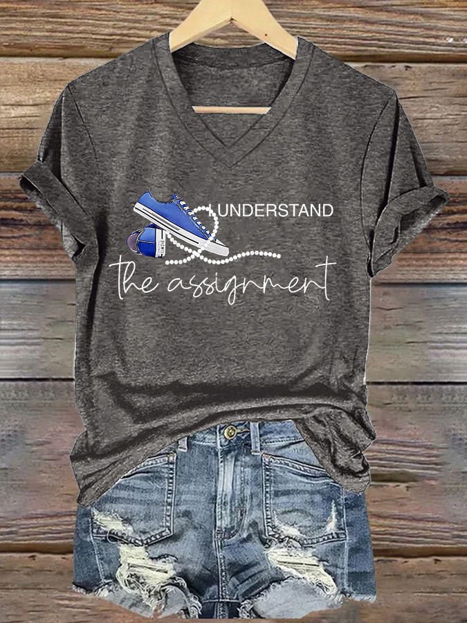 Women'S I Understand The Assignment Printed T-Shirt