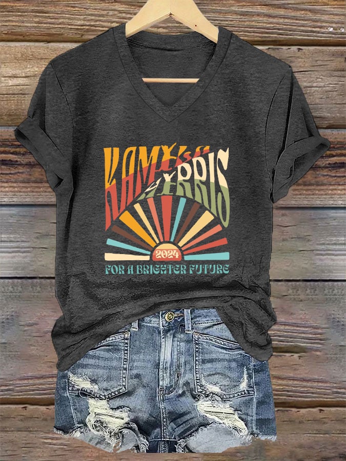 Women's For A Brighter Future Rainbow Print T-shirt
