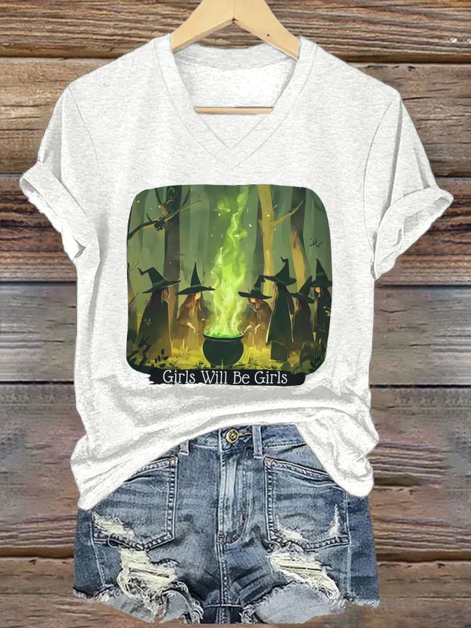 Women's Girls Will Be Girls Printed Casual T-shirt