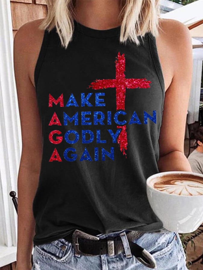 Women's MAGA Make America Godly Again Casual Vest