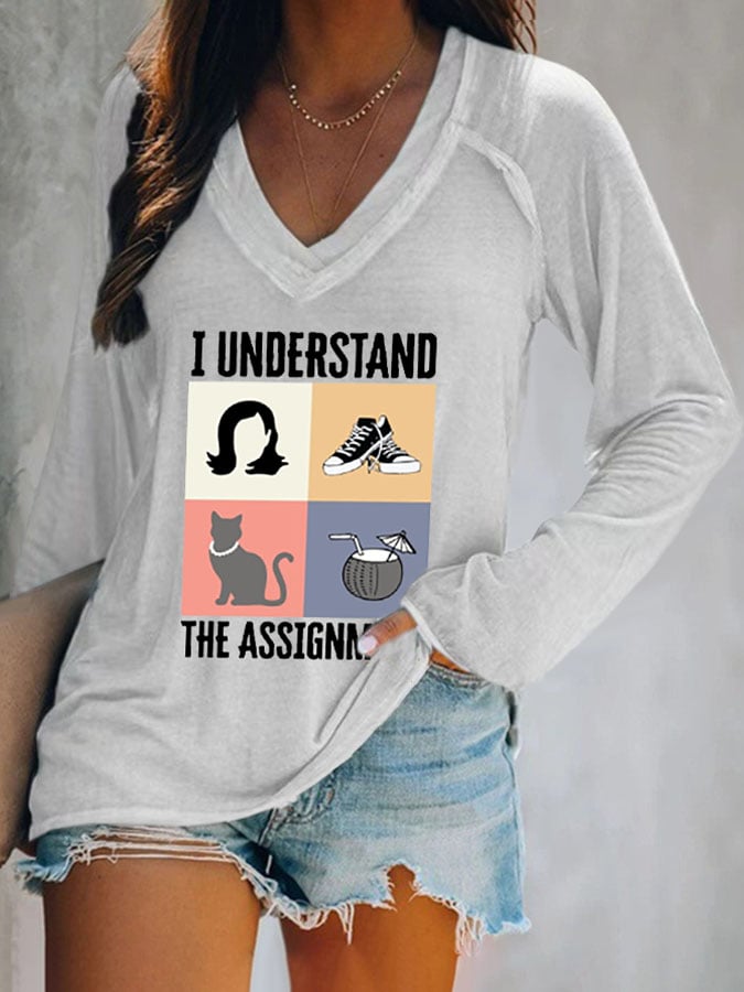 💙VOTE BLUE💙Women's KAMALA  Print Casual Long Sleeve T-Shirt