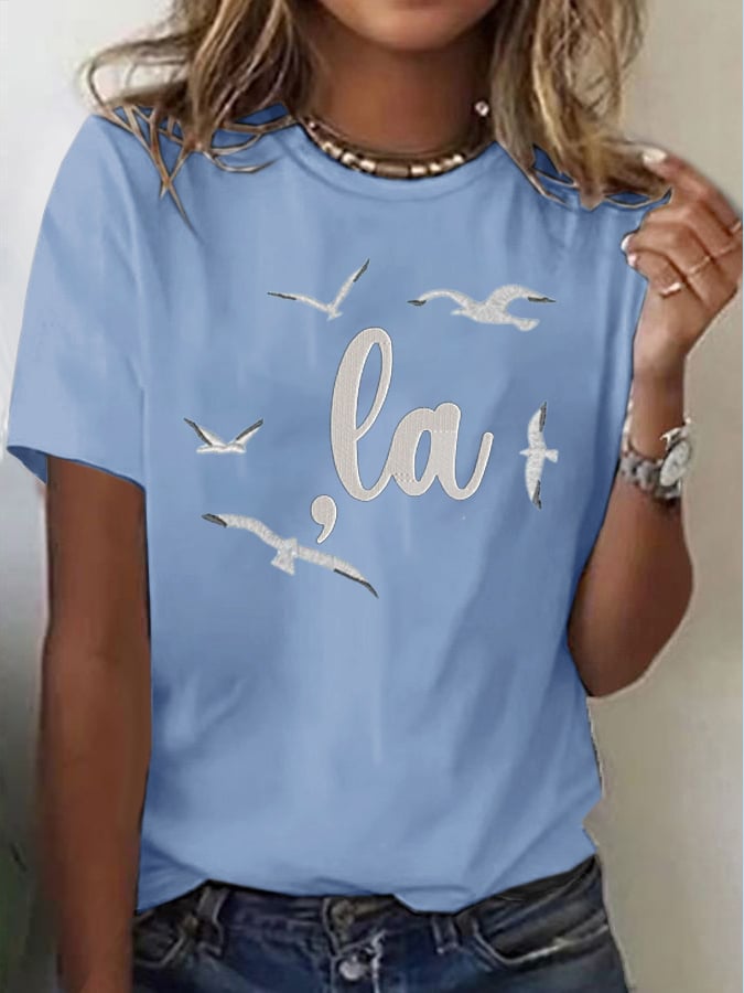 Women's Cat Ladies Print T-Shirt