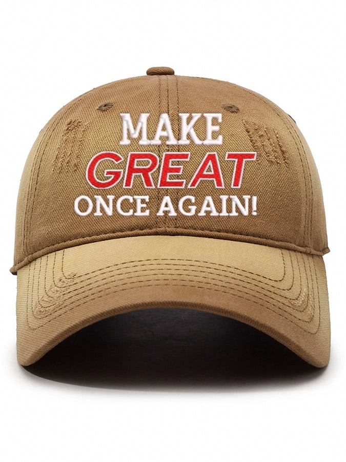 Unisex Make Great Once Again  Print Baseball Cap