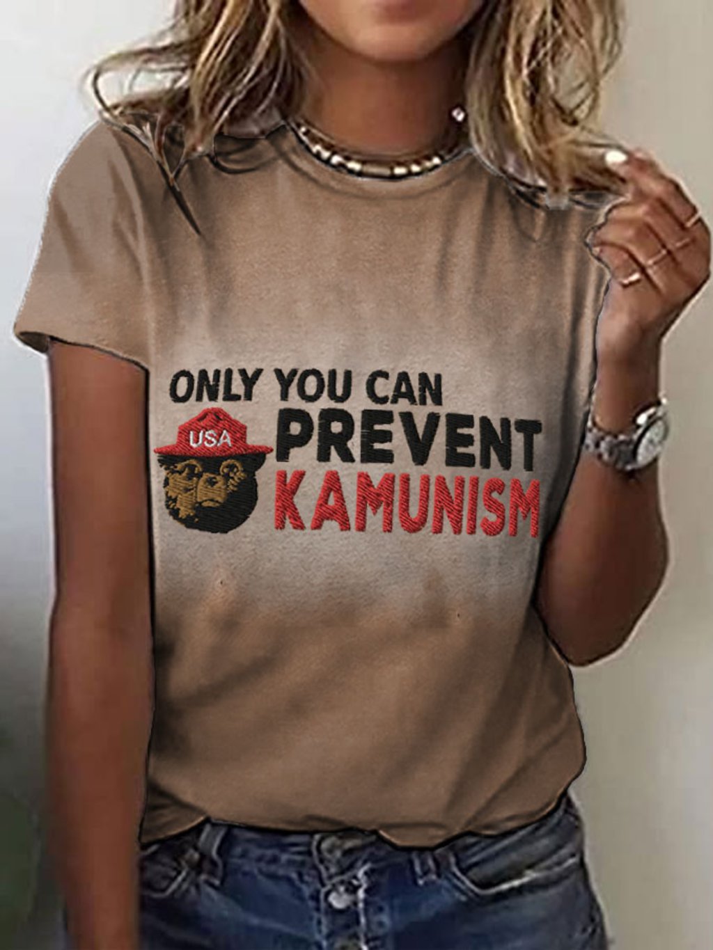 Women's Only You Can Prevent Kamunism Print T-Shirt