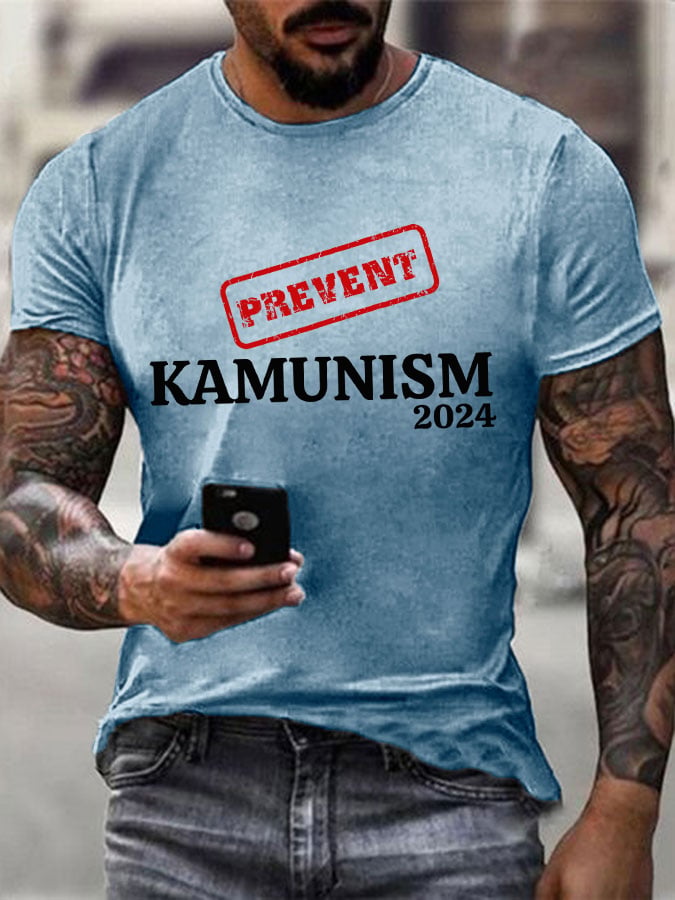 Men's Prevent Kamunism Print T-shirt