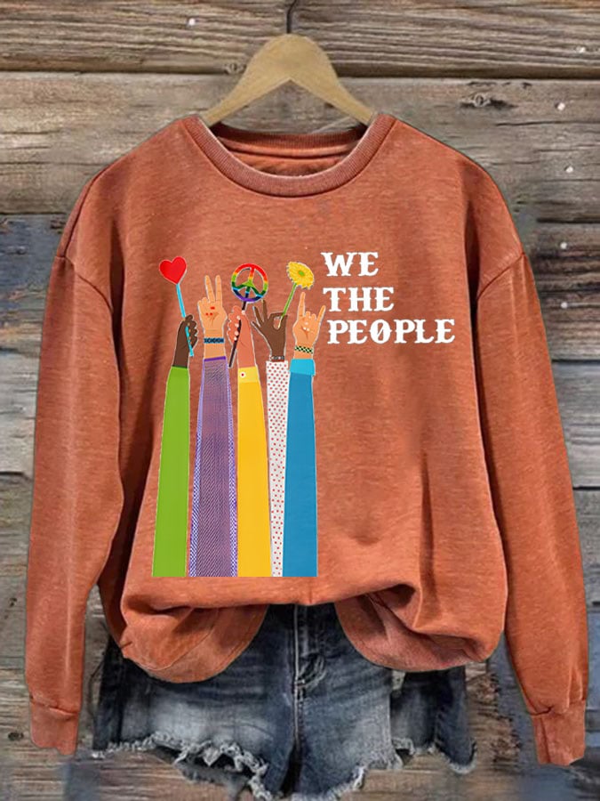 Women'S We The People Peace Printed Sweatshirt