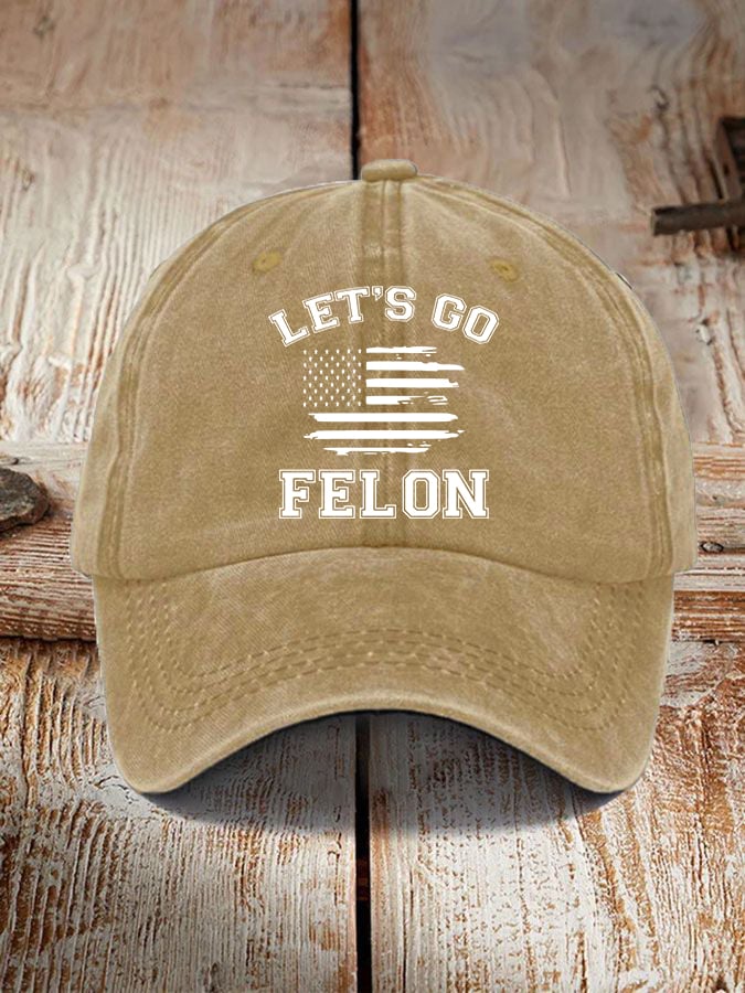 Let's Go Felon Printed Casual Unisex Hat
