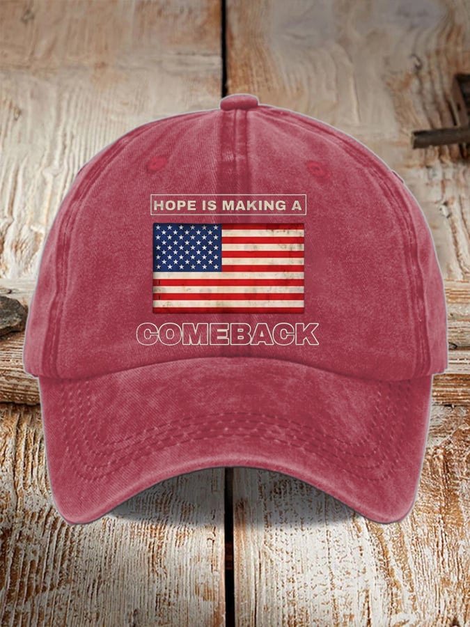 Unisex Flag Hope Is Making A Comeback Print hat