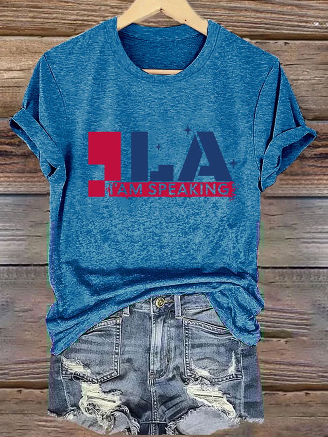 💙VOTE BLUE💙Women's La Printed Short-Sleeved T-Shirt
