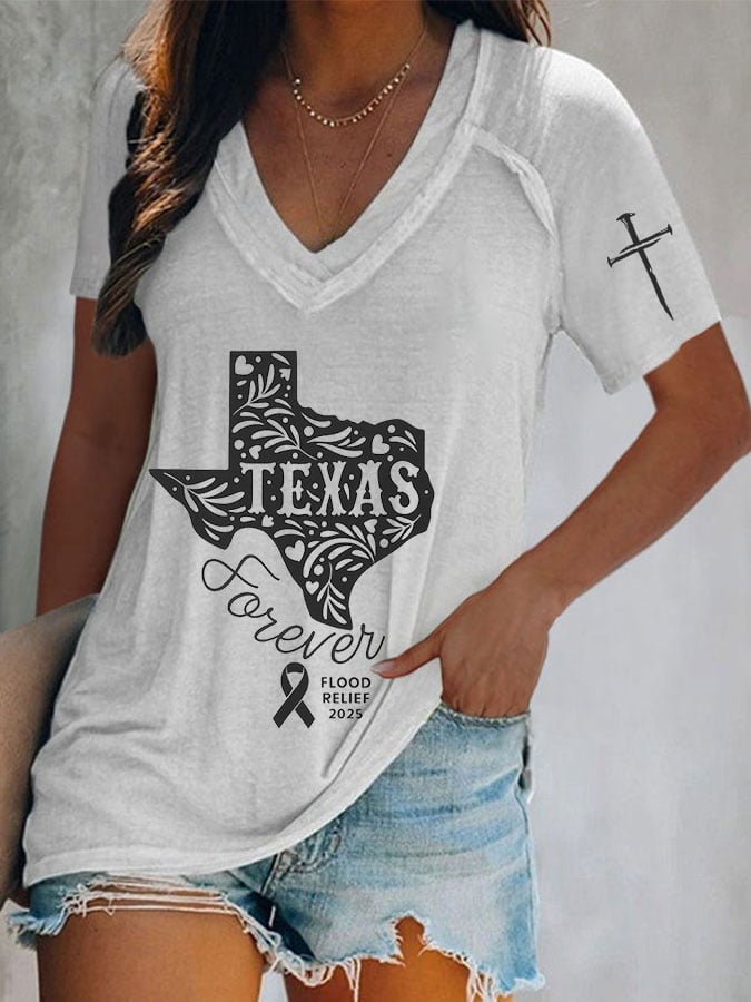 Women's Texas Flood Print T-Shirt
