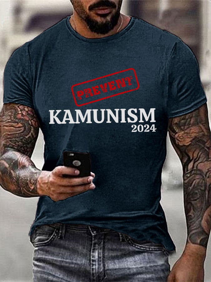 Men's Prevent Kamunism Print T-shirt