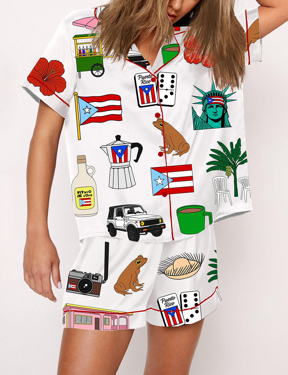 Women’s DTMF Puerto Rico Debi Tirar Fotos Pajama Set