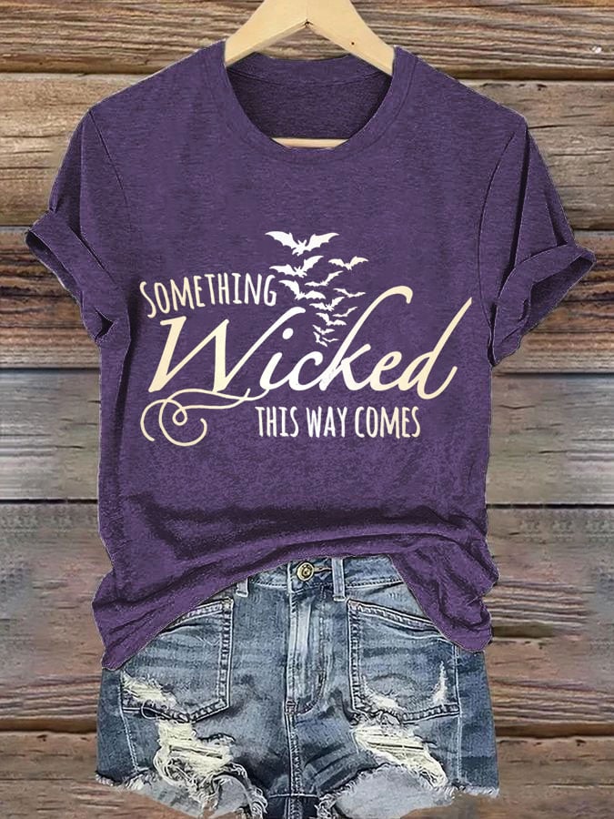 Women's Halloween Print Casual T-Shirt