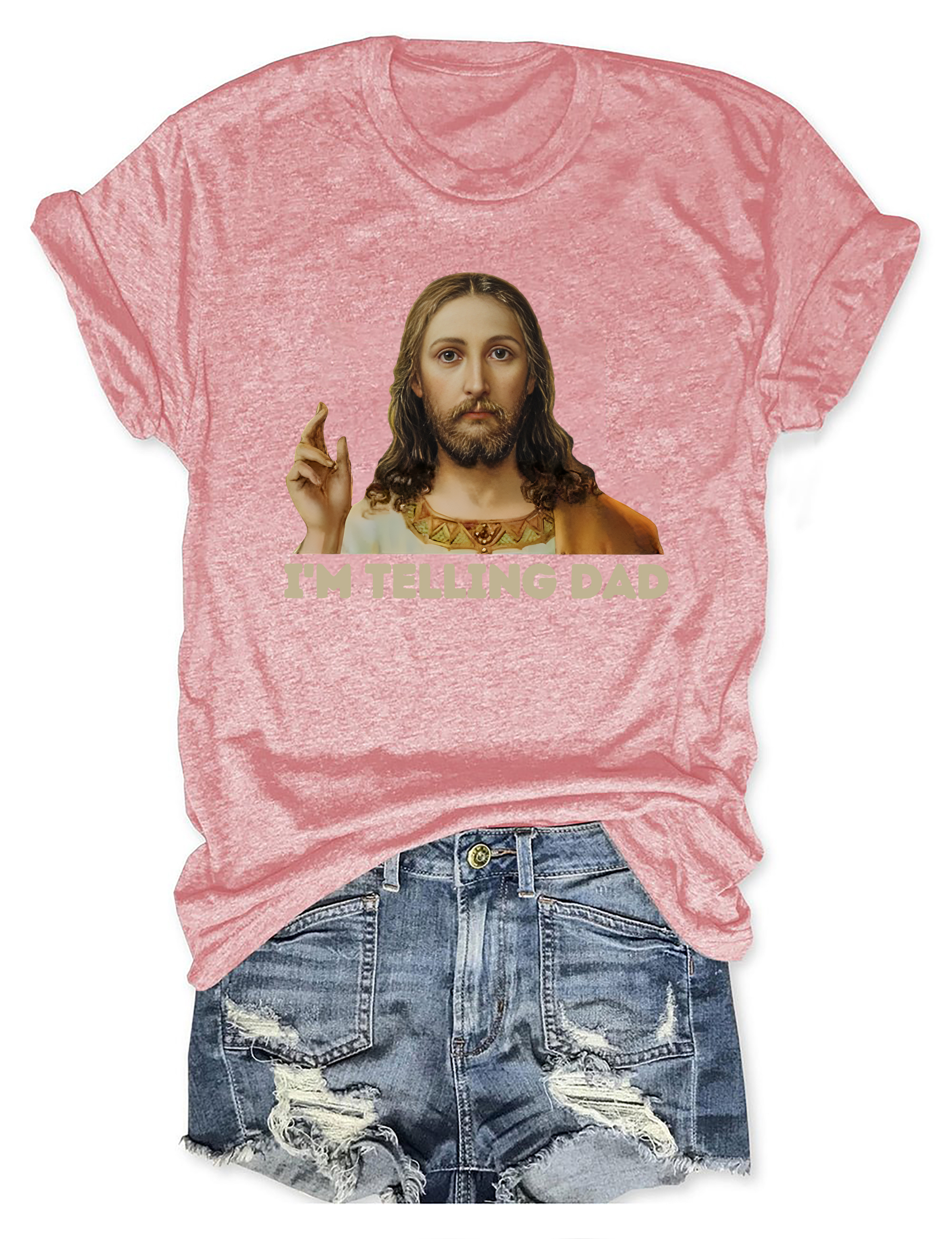 I'm Telling Dad Jesus T-shirt