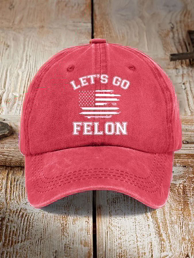 Let's Go Felon Printed Casual Unisex Hat