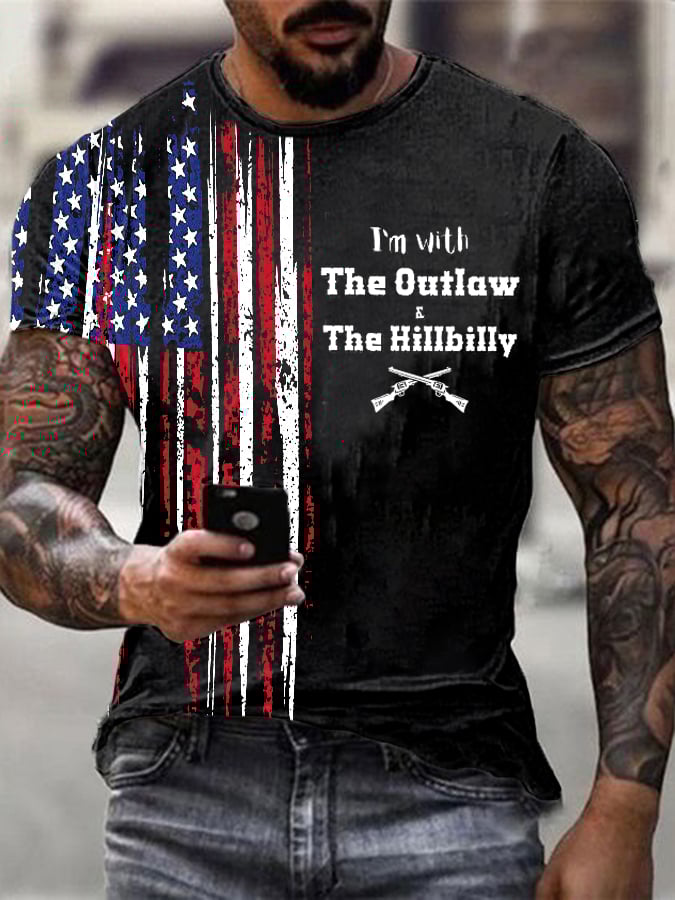 Men's The Outlaw and The Hillbilly Print T-Shirt