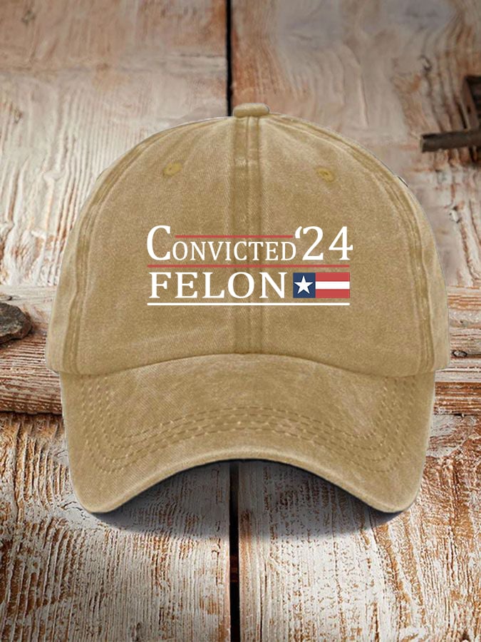 Convicted Felon Print Unisex Cap