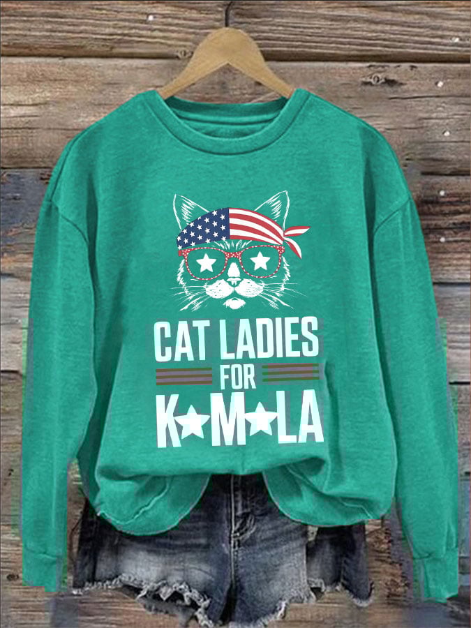 Women's cat ladies for La sweatshirt