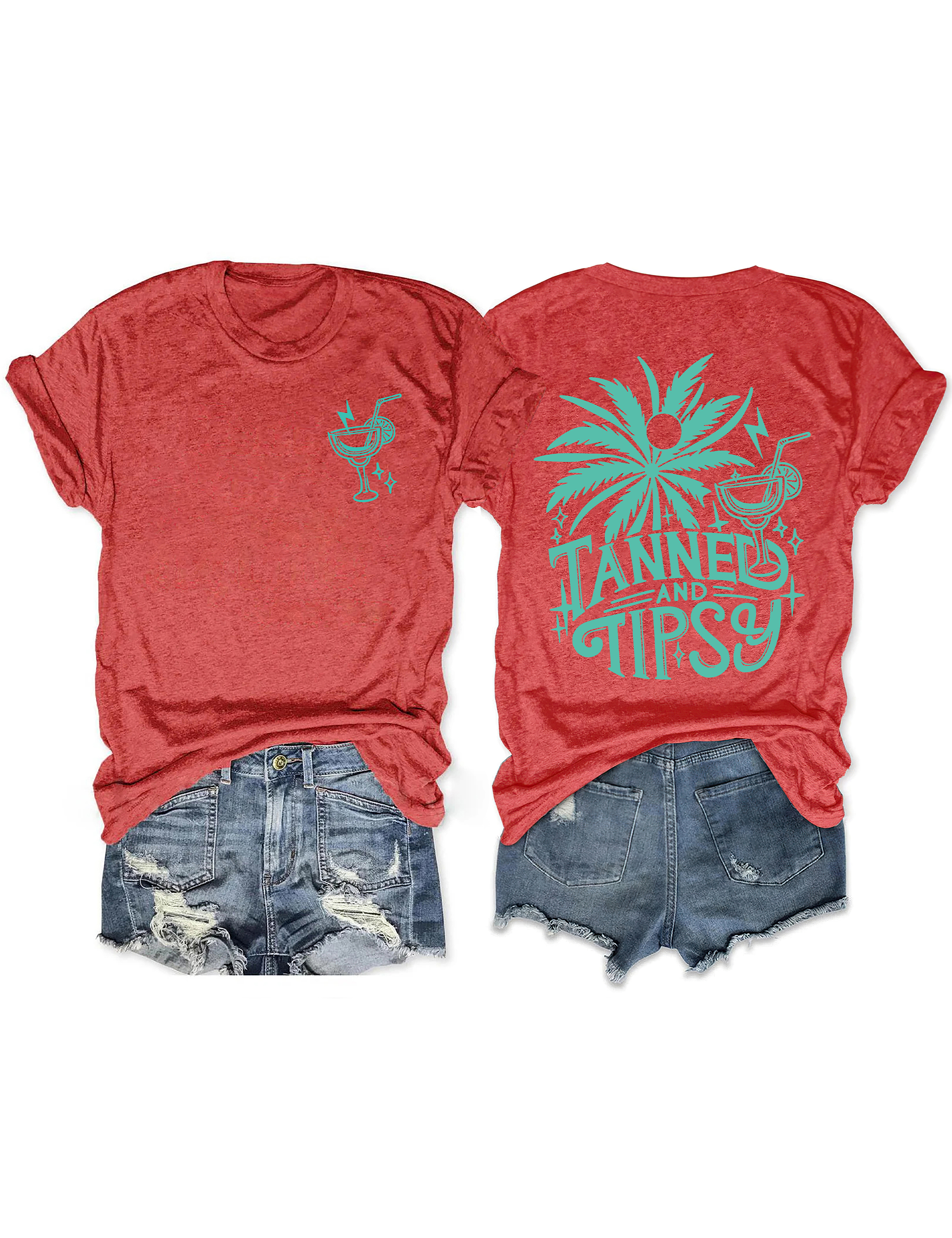 Tanned And Tipsy Beach Summer T-shirt