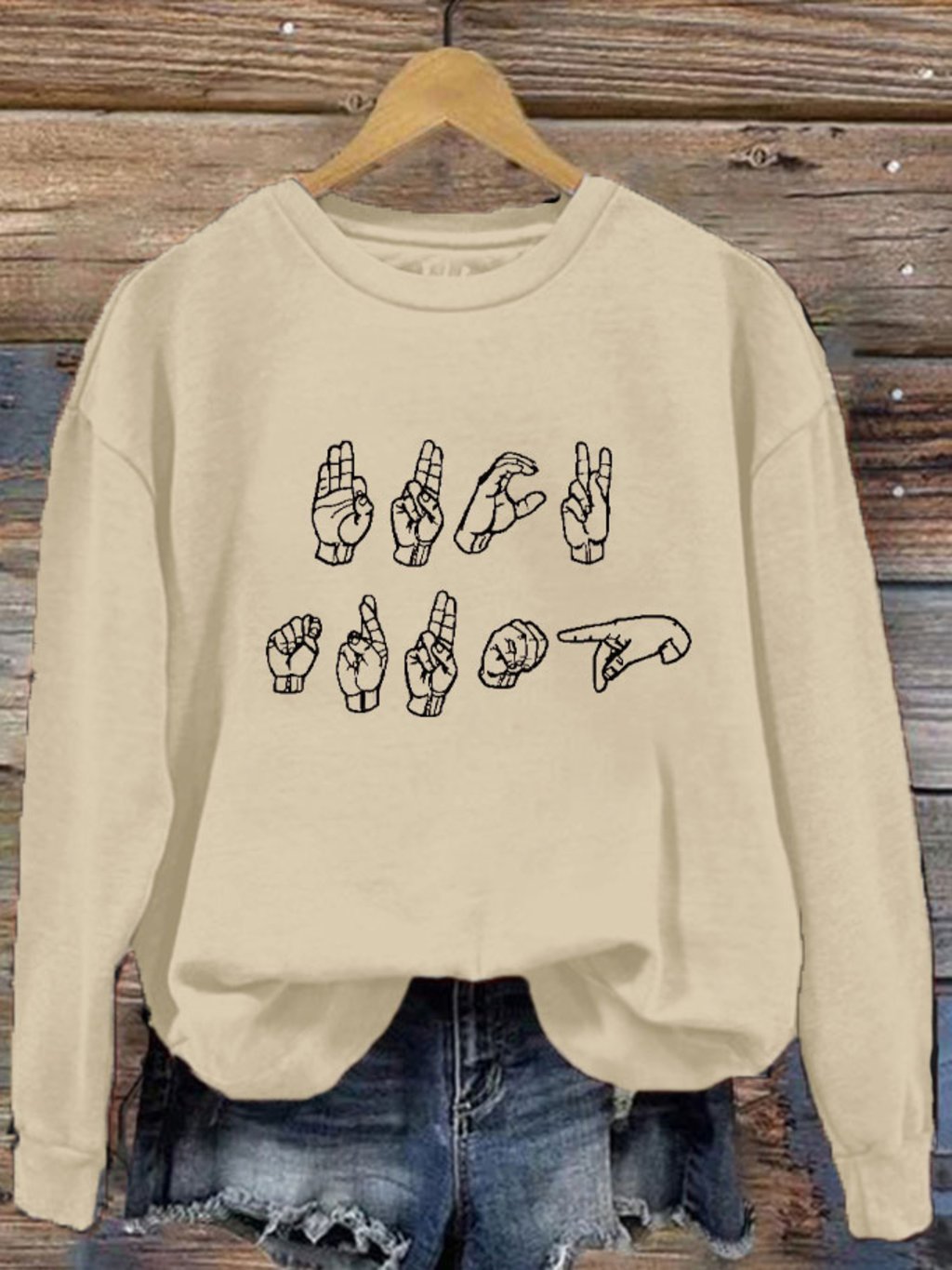 Women's Anti-Orange Printed Sweatshirt