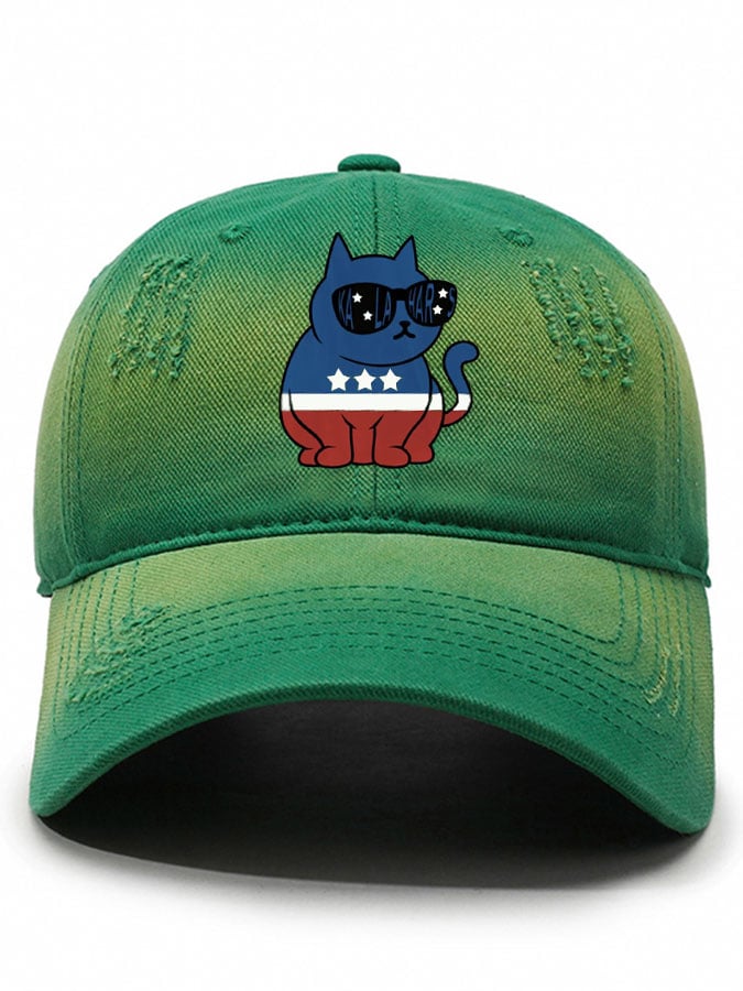 Unisex La Cat Print Baseball Cap