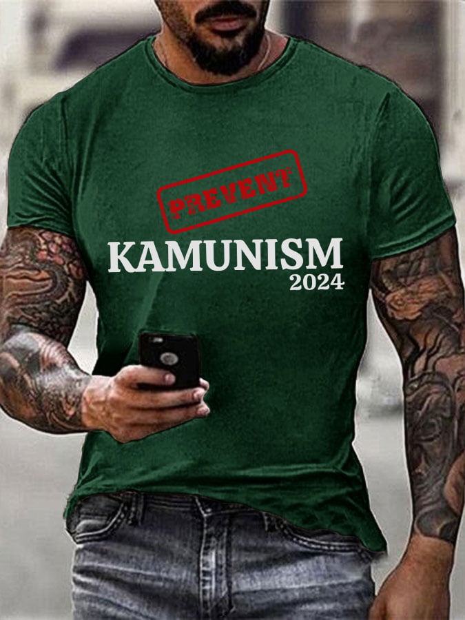 Men's Prevent Kamunism Print T-shirt