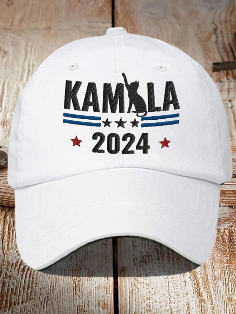 Cat Comma La 2024  Print Baseball Cap