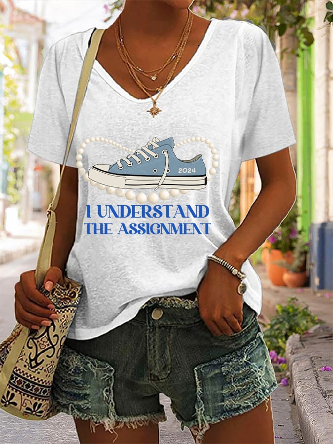 Women's I Understood The Assignment Printed T-Shirt